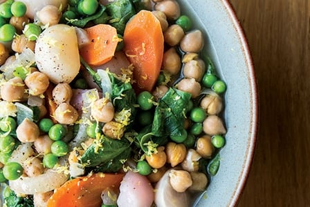 Lemony Early Spring Chickpea Stew