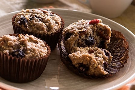 Blueberry Spelt - Millet Muffins